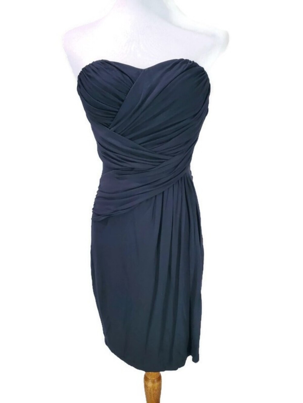 NWT Black Express Dress Tube Top Strapless Y2K Lined Sweetheart Neckline LBD XS